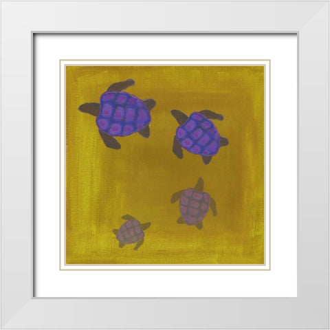 Wave Riders III White Modern Wood Framed Art Print with Double Matting by Ludwig, Alicia