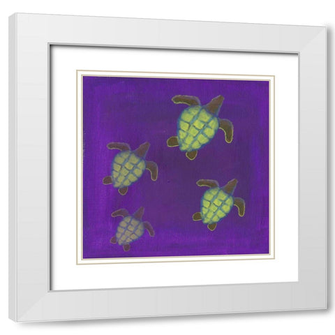 Wave Riders IV White Modern Wood Framed Art Print with Double Matting by Ludwig, Alicia