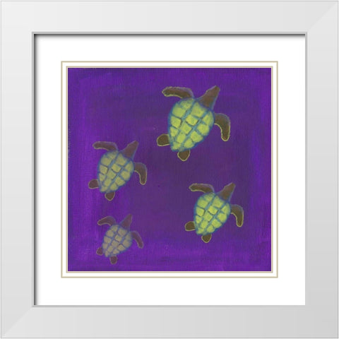 Wave Riders IV White Modern Wood Framed Art Print with Double Matting by Ludwig, Alicia