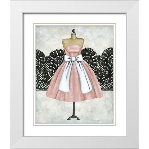 Vintage Style I White Modern Wood Framed Art Print with Double Matting by Zarris, Chariklia