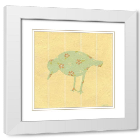 Cottage Cuties III White Modern Wood Framed Art Print with Double Matting by Vess, June Erica