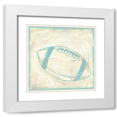 Football Rules White Modern Wood Framed Art Print with Double Matting by Zarris, Chariklia