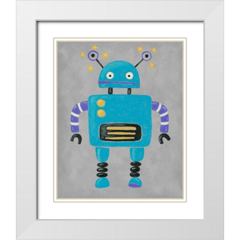 Take me to your Leader I White Modern Wood Framed Art Print with Double Matting by Zarris, Chariklia