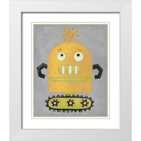 Take me to your Leader II White Modern Wood Framed Art Print with Double Matting by Zarris, Chariklia