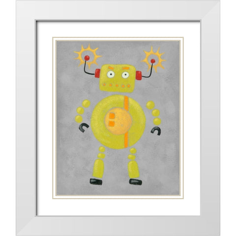 Take me to your Leader III White Modern Wood Framed Art Print with Double Matting by Zarris, Chariklia