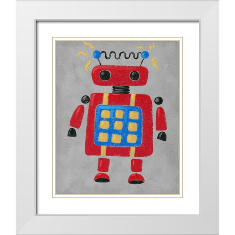 Take me to your Leader IV White Modern Wood Framed Art Print with Double Matting by Zarris, Chariklia