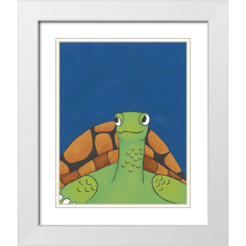 Pet Portraits IV White Modern Wood Framed Art Print with Double Matting by Zarris, Chariklia