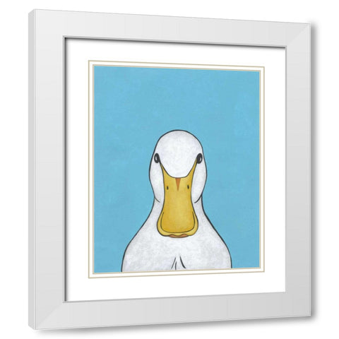 Pet Portraits VI White Modern Wood Framed Art Print with Double Matting by Zarris, Chariklia