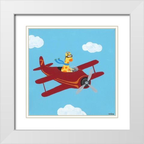 In the Clouds I White Modern Wood Framed Art Print with Double Matting by Vess, June Erica