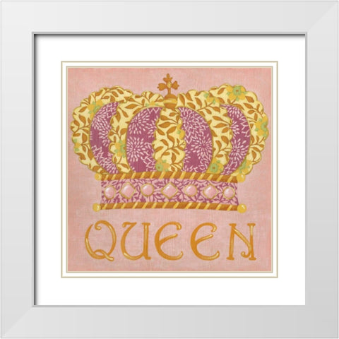 Queen White Modern Wood Framed Art Print with Double Matting by Zarris, Chariklia