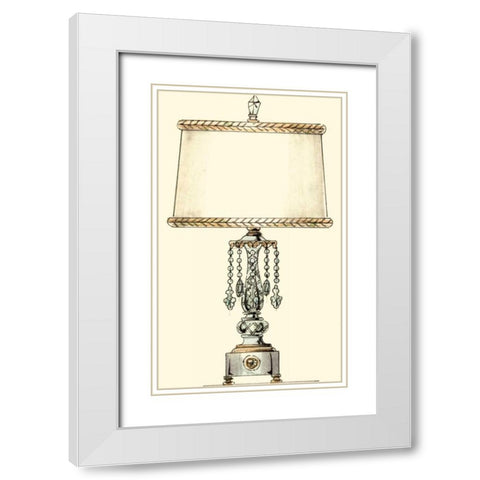Boudoir Lamp II White Modern Wood Framed Art Print with Double Matting by Unknown