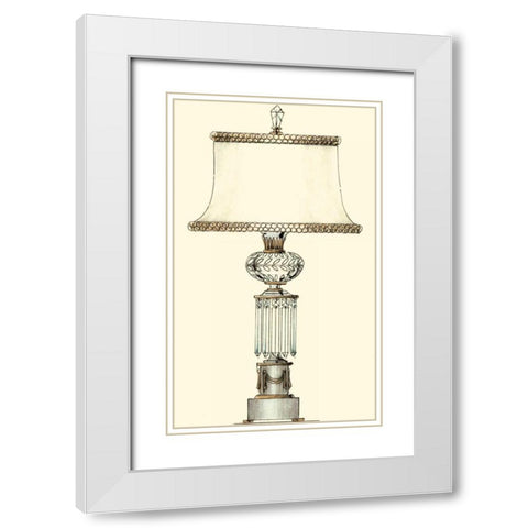 Boudoir Lamp III White Modern Wood Framed Art Print with Double Matting by Unknown