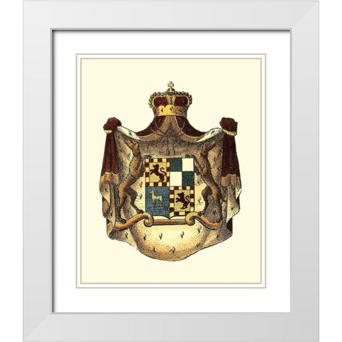 Regal Crest VIII White Modern Wood Framed Art Print with Double Matting by Vision Studio