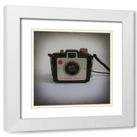 Camera Collection II White Modern Wood Framed Art Print with Double Matting by Zarris, Chariklia