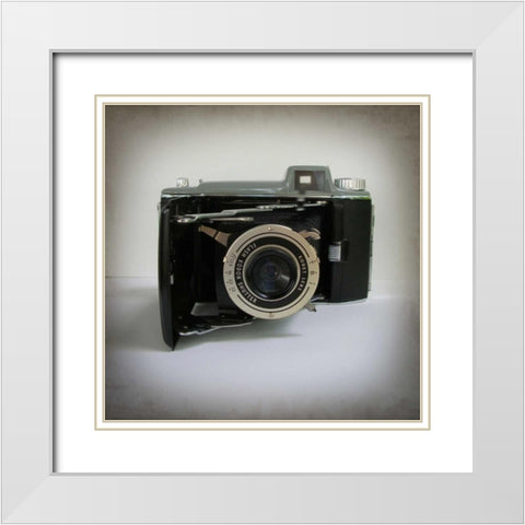 Camera Collection III White Modern Wood Framed Art Print with Double Matting by Zarris, Chariklia