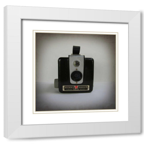 Camera Collection IV White Modern Wood Framed Art Print with Double Matting by Zarris, Chariklia