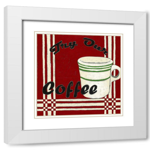 Try Our Coffee White Modern Wood Framed Art Print with Double Matting by Zarris, Chariklia
