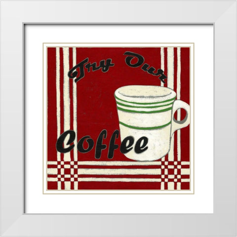 Try Our Coffee White Modern Wood Framed Art Print with Double Matting by Zarris, Chariklia