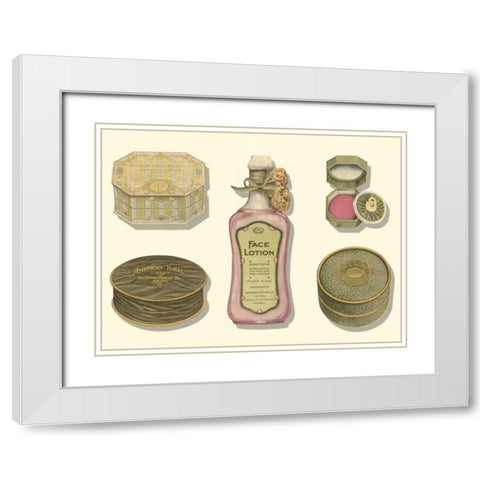 Vintage Boudoir III White Modern Wood Framed Art Print with Double Matting by unknown