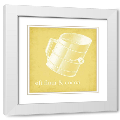 Cottage Kitchen III White Modern Wood Framed Art Print with Double Matting by Fagalde, Jarman