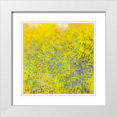 Hive I White Modern Wood Framed Art Print with Double Matting by Johnson, Jason