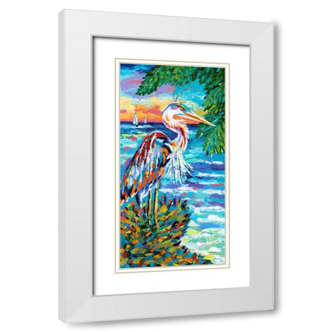 Beach Comber I White Modern Wood Framed Art Print with Double Matting by Vitaletti, Carolee