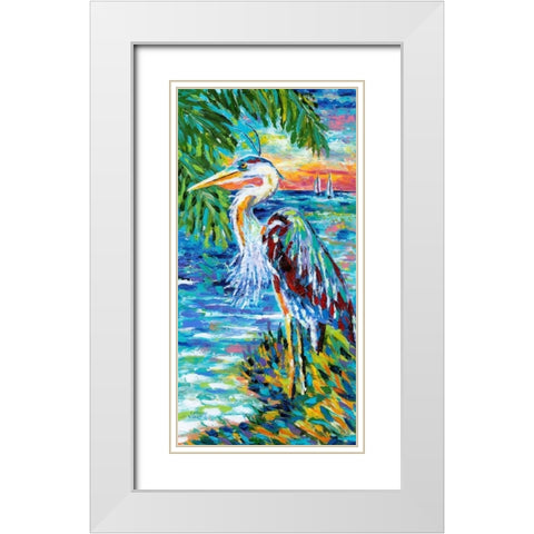 Beach Comber II White Modern Wood Framed Art Print with Double Matting by Vitaletti, Carolee