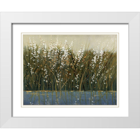 By the Tall Grass I White Modern Wood Framed Art Print with Double Matting by OToole, Tim