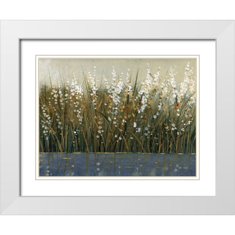By the Tall Grass II White Modern Wood Framed Art Print with Double Matting by OToole, Tim
