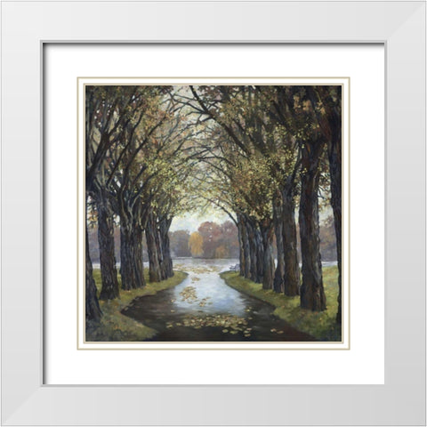 Lakes Rendezvous I White Modern Wood Framed Art Print with Double Matting by Reynolds, Graham