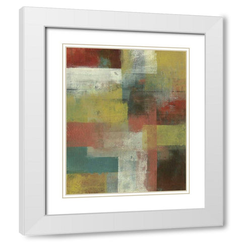 Amelia Island Blue II White Modern Wood Framed Art Print with Double Matting by Green-Aldridge, W.