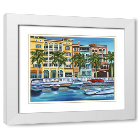 Tropical Rendezvous I White Modern Wood Framed Art Print with Double Matting by Vitaletti, Carolee