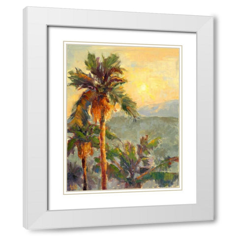Desert Repose VII White Modern Wood Framed Art Print with Double Matting by Oleson, Nanette