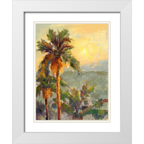 Desert Repose VII White Modern Wood Framed Art Print with Double Matting by Oleson, Nanette