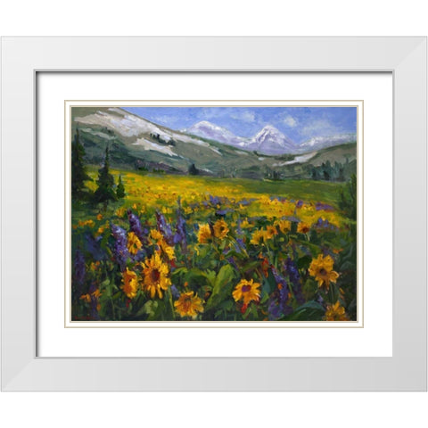 Sierra Awakenings II White Modern Wood Framed Art Print with Double Matting by Oleson, Nanette
