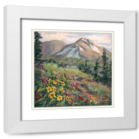 Western Vistas III White Modern Wood Framed Art Print with Double Matting by Oleson, Nanette