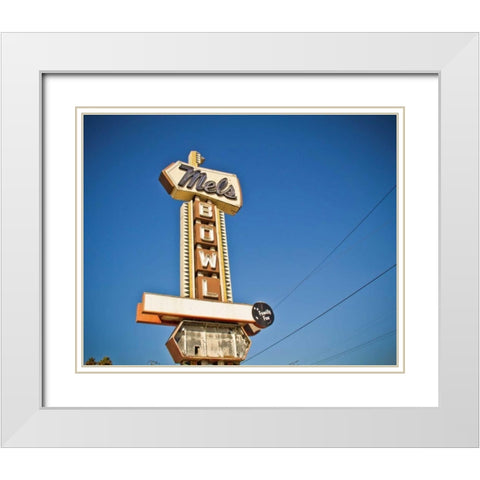 Vintage Bowl II White Modern Wood Framed Art Print with Double Matting by Recapturist