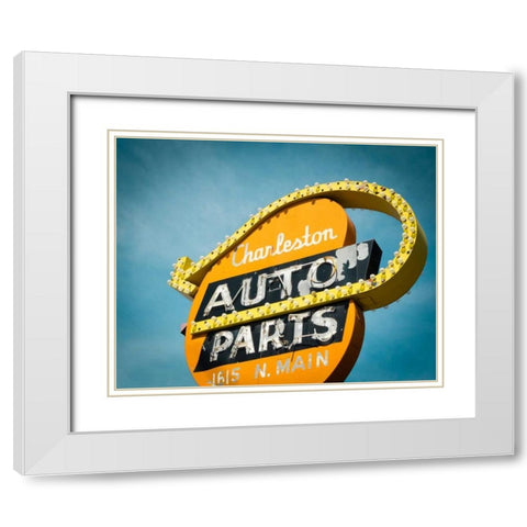 Vintage Retail I White Modern Wood Framed Art Print with Double Matting by Recapturist