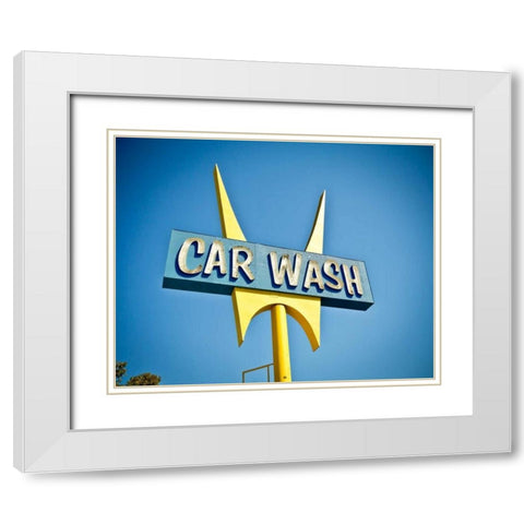 Vintage Retail II White Modern Wood Framed Art Print with Double Matting by Recapturist