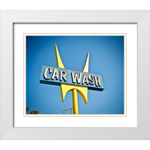 Vintage Retail II White Modern Wood Framed Art Print with Double Matting by Recapturist