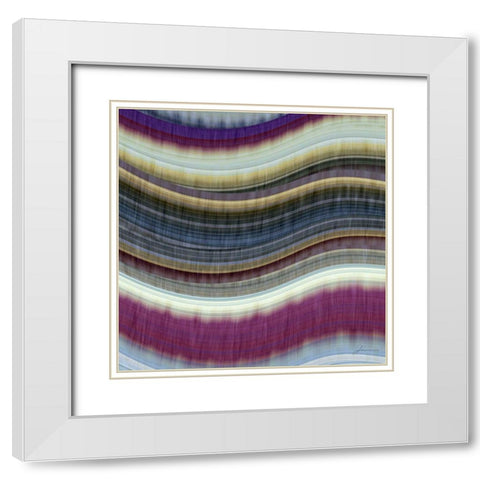 Rumba I White Modern Wood Framed Art Print with Double Matting by Burghardt, James