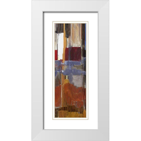 Rock III White Modern Wood Framed Art Print with Double Matting by Burghardt, James
