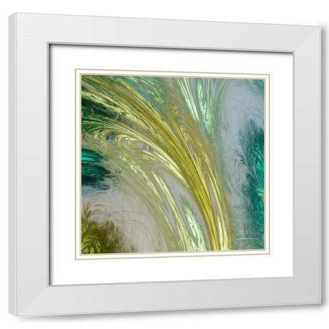 Altitude II White Modern Wood Framed Art Print with Double Matting by Burghardt, James