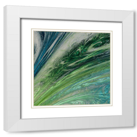 Altitude III White Modern Wood Framed Art Print with Double Matting by Burghardt, James