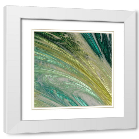 Altitude IV White Modern Wood Framed Art Print with Double Matting by Burghardt, James
