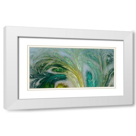 Altitude V White Modern Wood Framed Art Print with Double Matting by Burghardt, James