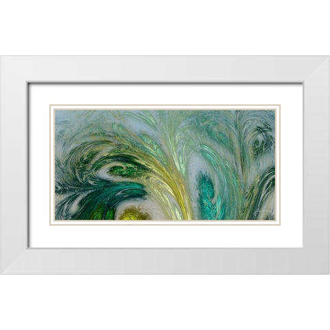 Altitude V White Modern Wood Framed Art Print with Double Matting by Burghardt, James