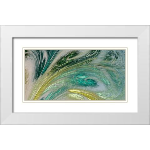 Altitude VI White Modern Wood Framed Art Print with Double Matting by Burghardt, James