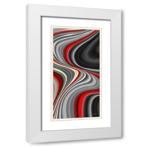 Smoke Screen I White Modern Wood Framed Art Print with Double Matting by Burghardt, James