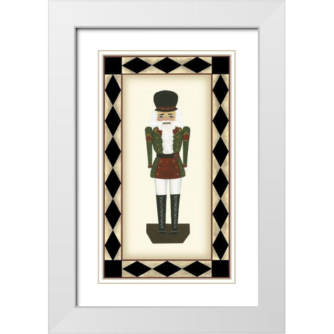 Nutcracker II White Modern Wood Framed Art Print with Double Matting by Kafantaris, Tina